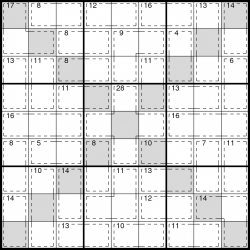 Medium Killer Sudoku-X